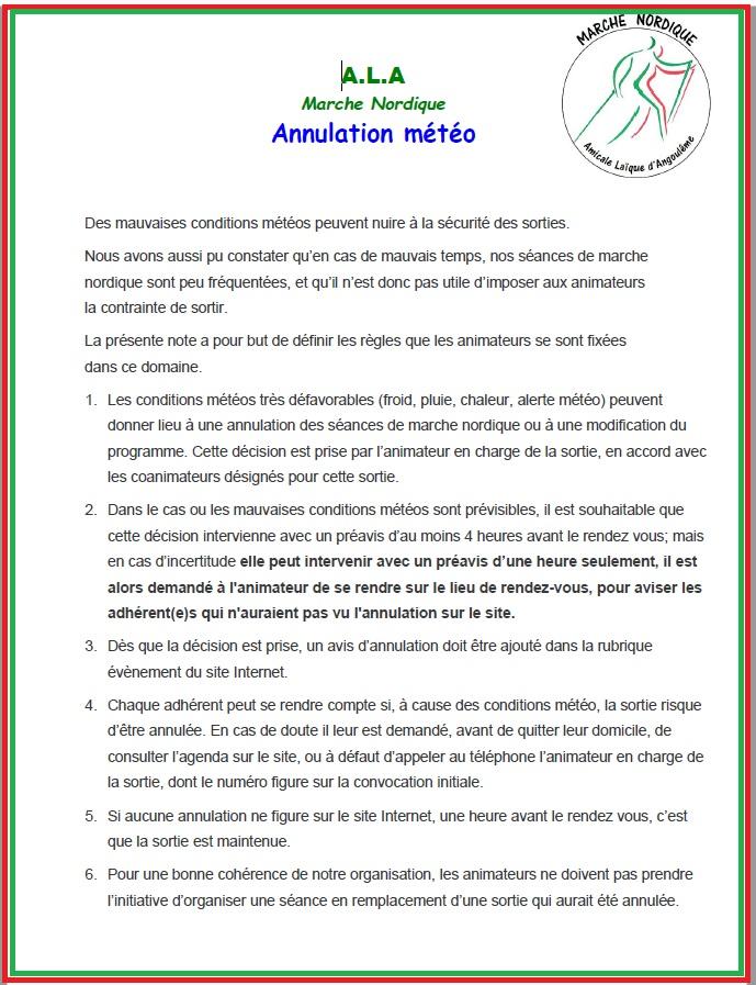 Annulation meteo 1